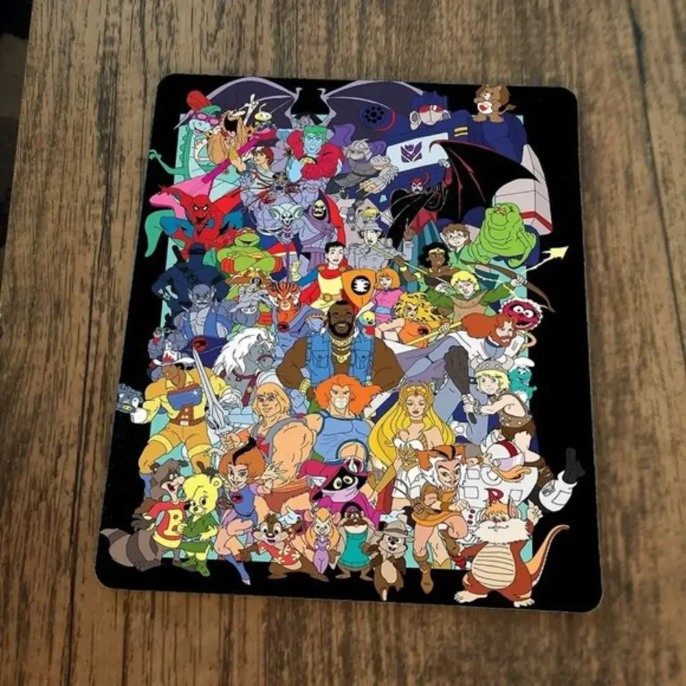 Retro 80s Flashback‎ Saturday Morning Cartoons Mouse Pad